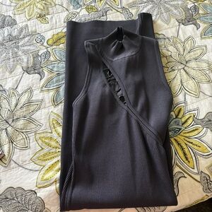 Cushnie Et Ochs Anthracite Gray Midi Dress size